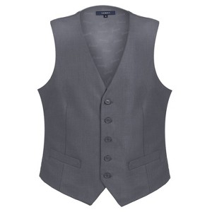 Gioberti Men's Formal Suit Vest Fit for Business or Casual Dress - 1 of 3