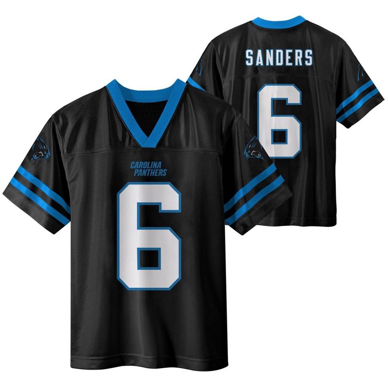 NFL Carolina Panthers Boys' Short Sleeve Sanders Jersey, 1 of 4