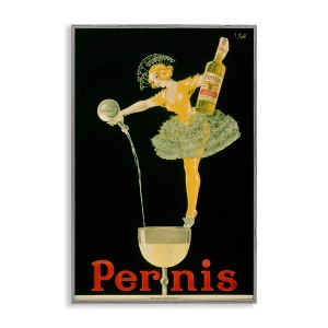 Stupell Industries Vintage Pernis Wine Pour Black Framed Giclee Art - 1 of 4