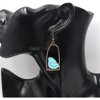 Hollow Bronze Bird Cage Dangle Earrings - Asymmetric Vintage Boho Style for Women, Hypoallergenic - 4 of 4