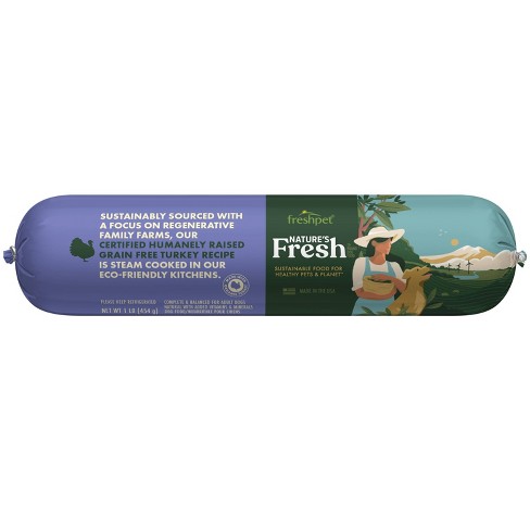 Freshpet Nature s Fresh Roll Grain Free Turkey Recipe Refrigerated