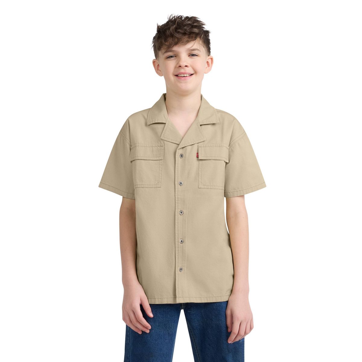 Levi's® Boys' Short Sleeve Button-Down Utility Shirt - thumbnail 8