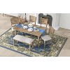 CAVINAS Dining Table Set for 6 Rustic Wood Dining Room Table and Chairs with Bench for Kitchen - 4 of 4