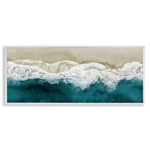 Stupell Industries Foamy Beach Coast Deep Ocean, 24" x 10" - 1 of 4