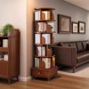 NicBex Modern Rotating Corner Bookshelf Display Bookcase with Wheels & Drawer,Books Storage Cabinet Organizer for Office,Bedroom - 2 of 4