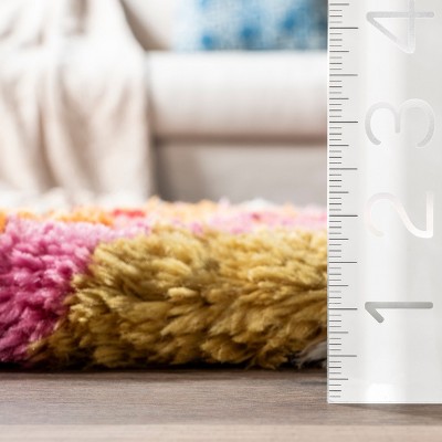 Carnival Abbey Multicolor Abstract Shag Area Rug, 7.6' x 9.6'