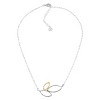 Silpada 'Golden Trail' Sterling Silver with 14K Yellow Gold Plating Necklace, 16" + 2" - 3 of 4