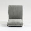 Modular Sectional Sofa Armless Seat Module, Corduroy Sectional Couch, Single Couch Modular Armless Accent Chair with Back Cushion, Gray - 2 of 4