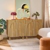 Modern Storage Cabinet With 2 Doors,Storage Cabinet With Fan-shaped Large Board Handle And Removable Shelf,Furniture Indoor -Maison Boucle - 2 of 4
