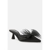 Asma Organza Bow Embellished Satin Mules - 2 of 4