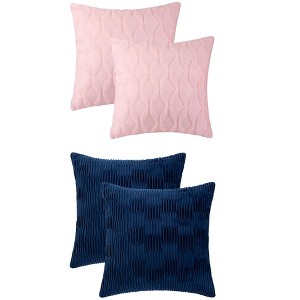 REGALWOVEN 4 Pcs Soft Decorative Throw Pillow Covers for Living Room 18" x 18" - 1 of 4