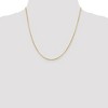 Black Bow Jewelry 1.4mm 14k Yellow Gold Solid Flat Cable Chain Necklace - 2 of 4