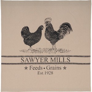 Farmstead Chicken and Rooster Shower Curtain 72x72 VHC Brands - 1 of 4