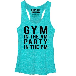 Women's CHIN UP Gym in the AM Racerback Tank Top - 1 of 3