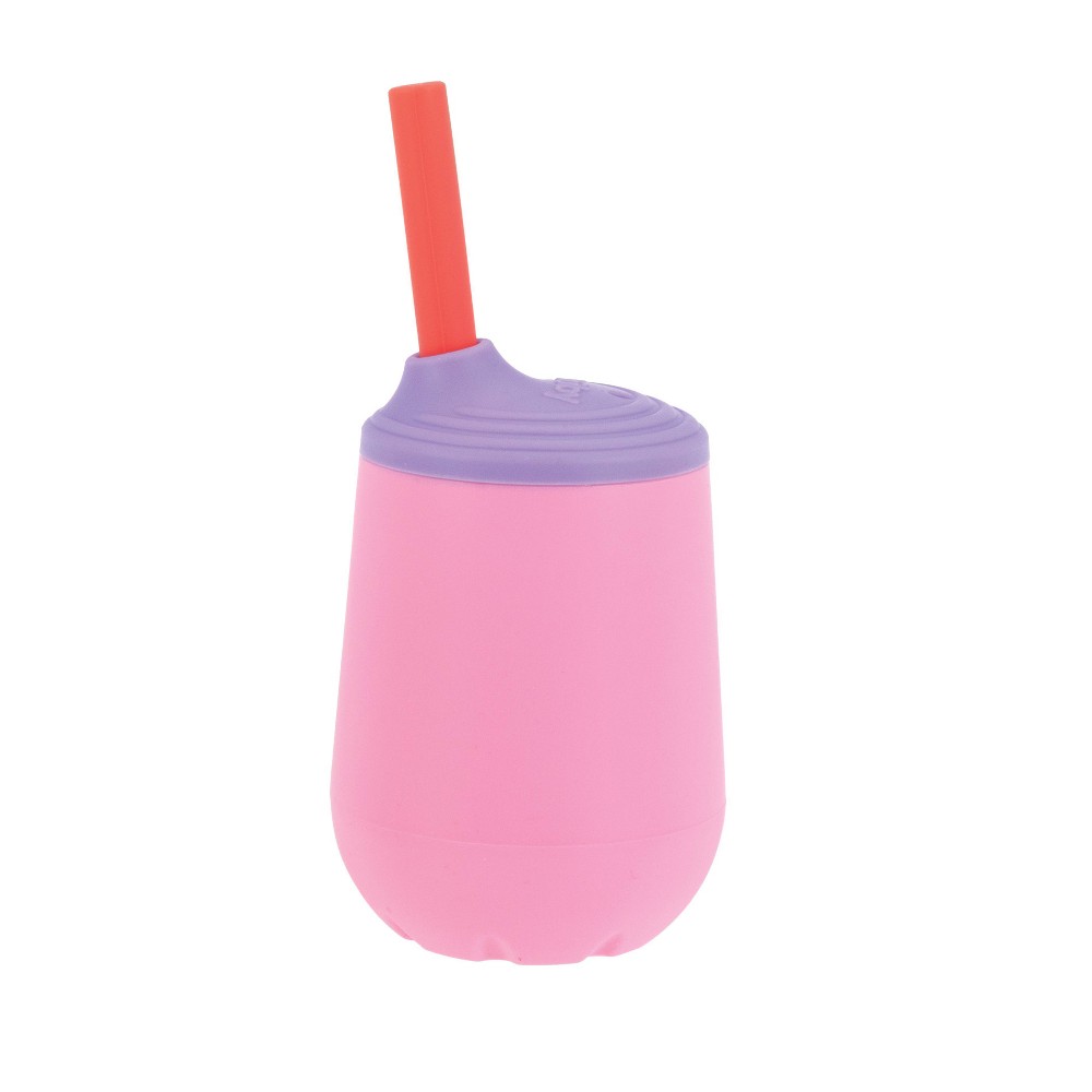 Photos - Glass Nuby 1st 4oz Training Cup - Girl: Silicone, Straw Cup 
