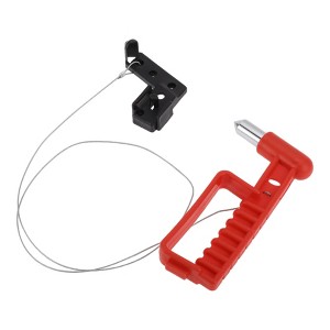 Unique Bargains Car Safety Hammer Black Red 6.89"x3.54"x1.26" 1 Pc - 1 of 4