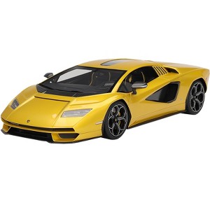 Lamborghini Countach LPI 800-4 New Giallo Orion Gold Metallic 1/18 Model Car by Top Speed - 1 of 4