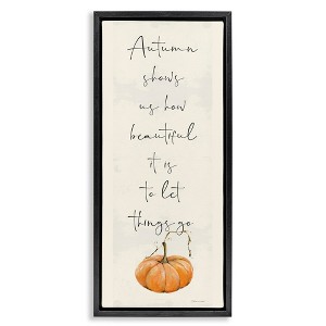 Stupell Industries Autumn Beauty Inspirational Phrase, 11" x 25" - 1 of 4