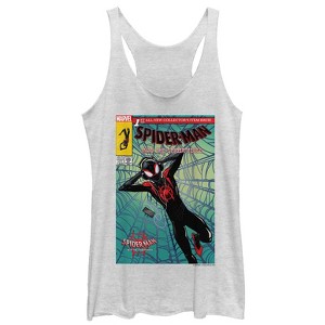 Women's Marvel Spider-Man: Into the Spider-Verse Comic Cover Racerback Tank Top - 1 of 3
