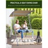 69"2 Person Porch Swing with Stand, Outdoor Swing with Canopy - 3 of 4