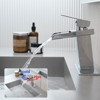 Waterfall Bathroom Faucet with ORB Finish and Pop-Up Drain - 3 of 4