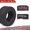 2PCS 18x8.50-8 Lawn Mower Tires, 4PR,  Tubeless, 7.1mm Tread Depth, 815 LBS Loading Capacity - 2 of 4
