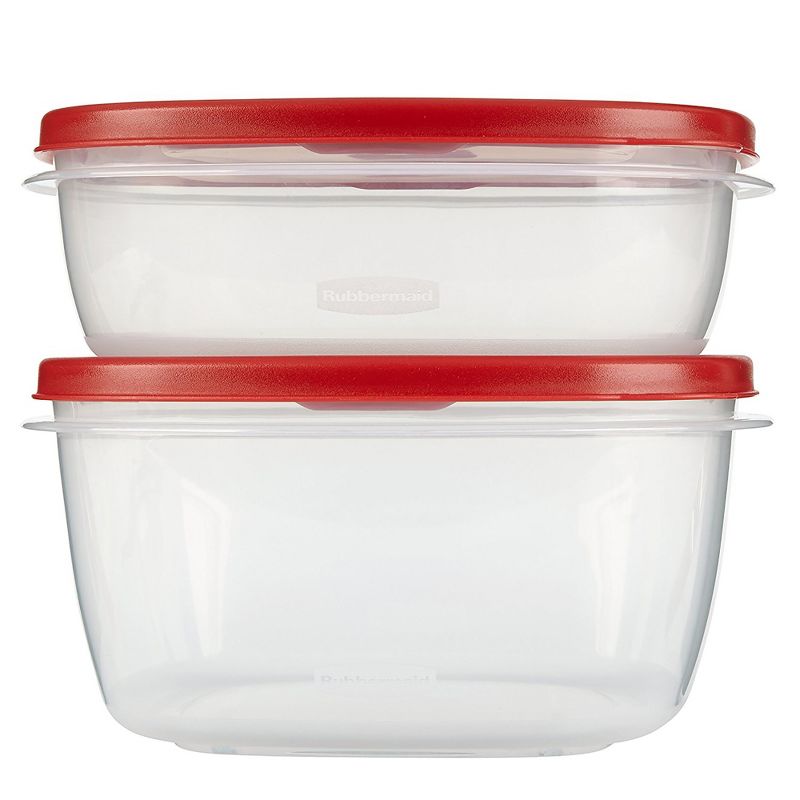 Rubbermaid 4pc Easy Find Lids Food Storage Containers Red, 3 of 8