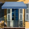 Aoodor 12'x  8' x 5' Retractable Window Awning Sunshade Shelter,Polyester Fabric,with Retractable Brackets and Three Wall Bases - 3 of 4