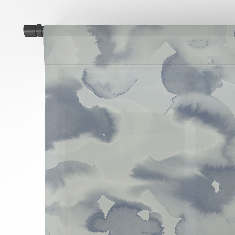 Jacqueline Maldonado Clouds Slate Blue Grey Set of 2 Panel Sheer Window Curtain - Deny Designs, 4 of 7