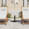 vidaXL Umbrella Base Black Steel 37.5 lb Umbrella Base Square - 3 of 4