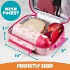 Bentology Insulated Lunch Box w Snack Pocket & Water Bottle Holder - Boys or Kids Lunchbox Tote Keeps Food Hotter or Colder Longer - Reusable Bag Fits - 4 of 4