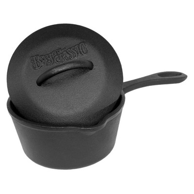 Bayou Classic Cast Iron 1qt Covered Sauce Pan