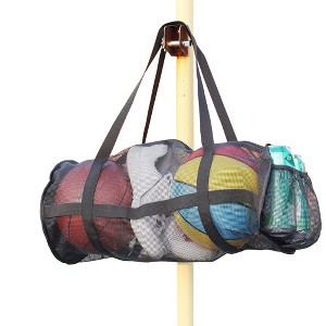 Generic Large Basket Ball Duffel Bag,Mesh Basketball Bag,Mesh Sports Equipment Bag - 1 of 4