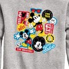 Boys' - Disney - Mickey Sticker Look Graphic Long Sleeve Fleece Sweatshirt - image 2 of 4