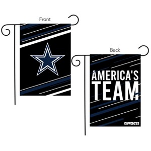 Briarwood Lane Dallas Cowboys Slogan Garden Flag NFL Licensed 12. - 1 of 3