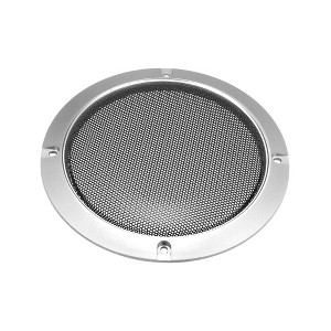 Unique Bargains Round Mesh Trim Car Auto Speaker Grille Cover Silver Tone - 1 of 4