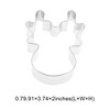 Unique Bargains Pastry Cutter Christmas Hat-Shaped Dishwasher Safe Stainless Steel Silver Tone 1Pcs - 3 of 4