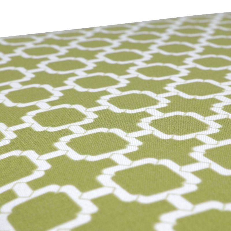 Outdoor 2-Piece Lumbar Toss Pillow Set - Green/White Geometric 24", 5 of 7