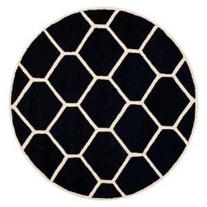 Hunter Texture Wool Rug - Black / Ivory (6