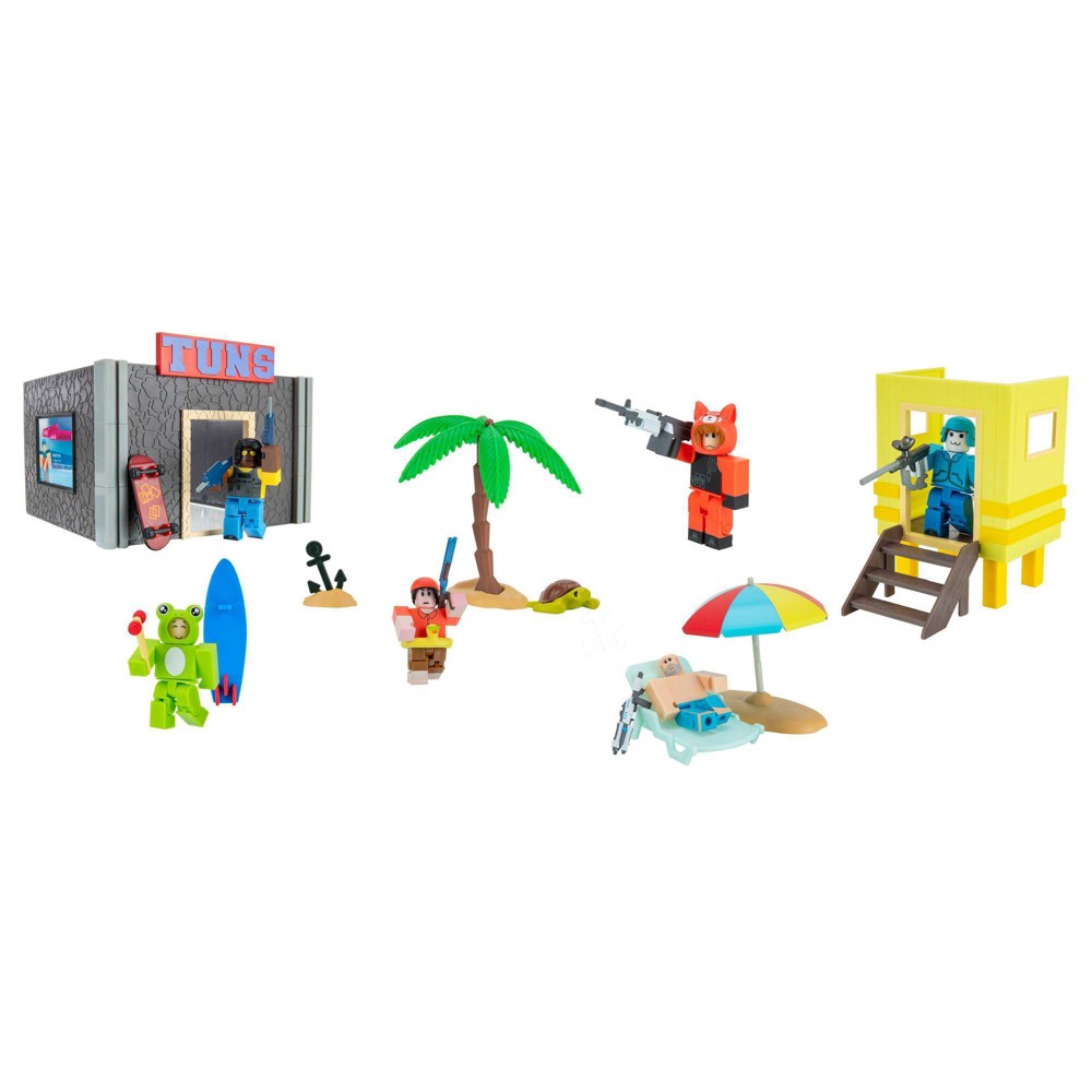 Roblox Action Collection - Arsenal: Operation Beach Day Deluxe Playset (Includes Exclusive Virtual Item)