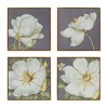 Gulches Set of 4 White and Gold Botanical Wall Art Prints, Home Decor for Living Room Dining Room Bedroom Hallway, 20" x 20" - 3 of 4