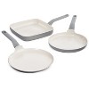 BergHOFF Balance 3Pc Non-stick Ceramic Specialty Cookware Set, Recycled Aluminum, Moonmist - 2 of 4