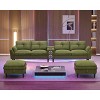 Vipbear 115 "Modular combination sofa with Bluetooth speaker and USB charger, cloud sofa with LED lights, for living room, apartment - 4 of 4