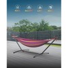 Mastgoal Brazilian Hammock with Adjustable Stand- Stylish Hammock Bed w/Storage Bag, 600lb Capacity - 3 of 4