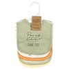 Touched by Nature Unisex Baby Organic Cotton Bibs, Peas And Thank You, One Size - 2 of 4