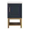 Festivo Modern 20" Single Sink Freestanding Bath Vanity Gray - 3 of 4