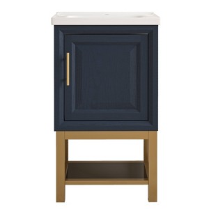 Festivo Modern 20" Single Sink Freestanding Bath Vanity Navy - 1 of 4