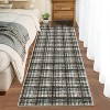 Geometric Striped Runner Rug, Washable Low-Pile Non-Slip Floor Cover for Hallway, Kitchen, Laundry, Bedroom, Stain-Resistant Indoor Carpet - 3 of 4