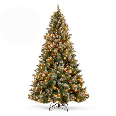 Best Choice Products 9ft Pre-Lit Pre-Decorated Holiday Christmas Tree w/  2,058 Flocked Tips, 900 Lights, Base