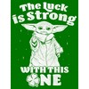Men's Star Wars: The Mandalorian Grogu St. Patrick's Day Stars Luck is Strong with this One T-Shirt - 2 of 4